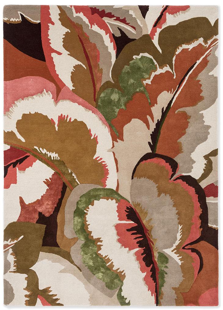 Tapis Calathea ambre/palissandre brésilien | Taille: 200 × 280 cm