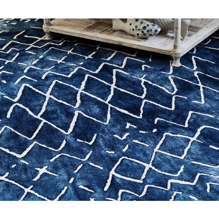Mariah indigo vloerkleed