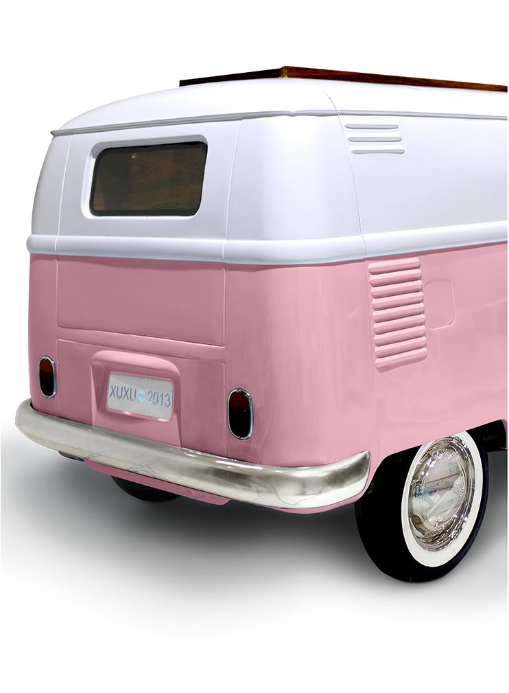 Ensemble de lit caravane Voyageur rose