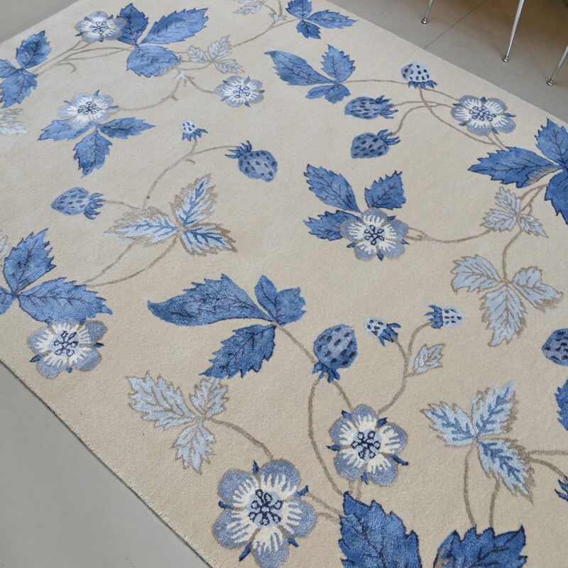 Wild Strawberry crème vloerkleed | Maat: 200 × 280 cm