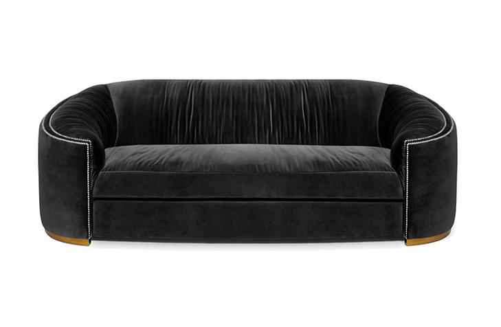 Canapé courbé anthracite Premium Comfort