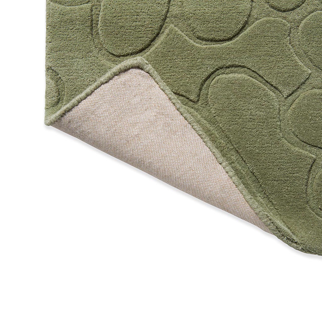 Tapis Coleby Petals vert haie | Taille: 140 × 200 cm