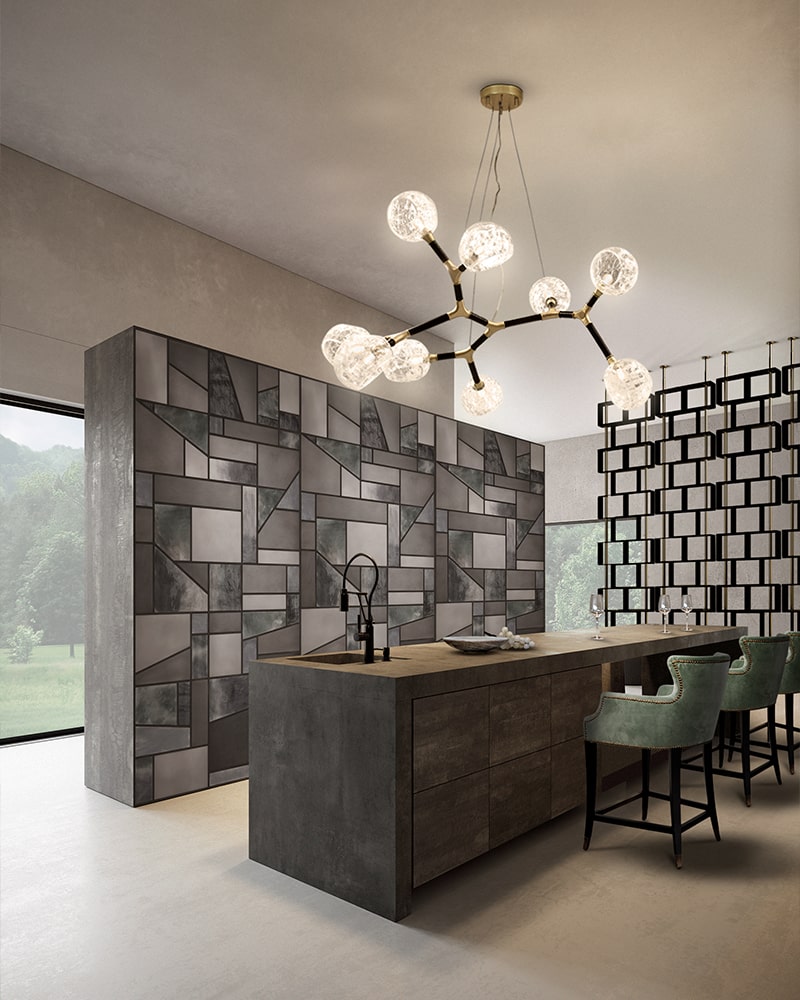 Multi-shade onregelmatig grote hanglamp