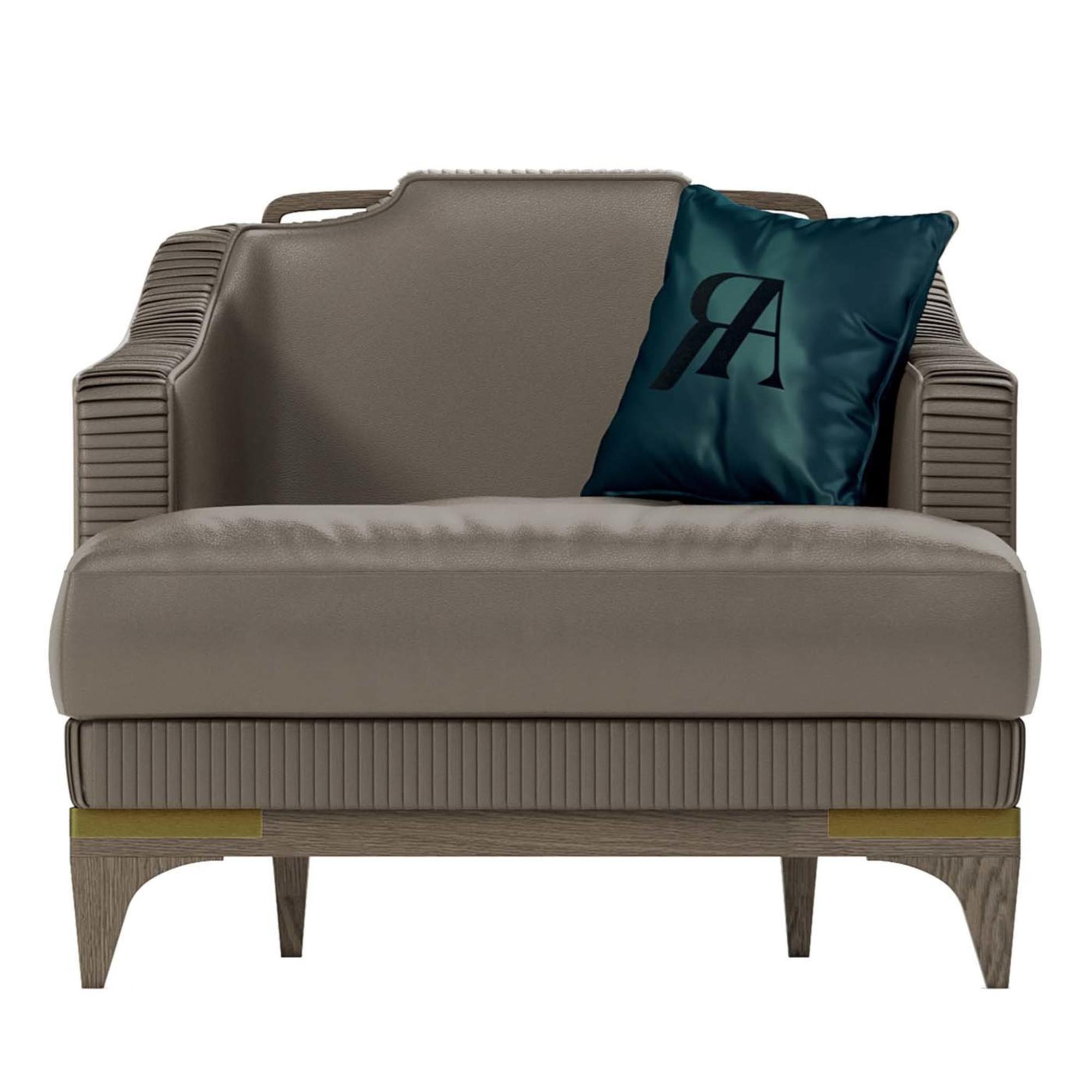 Fauteuil en cuir italien