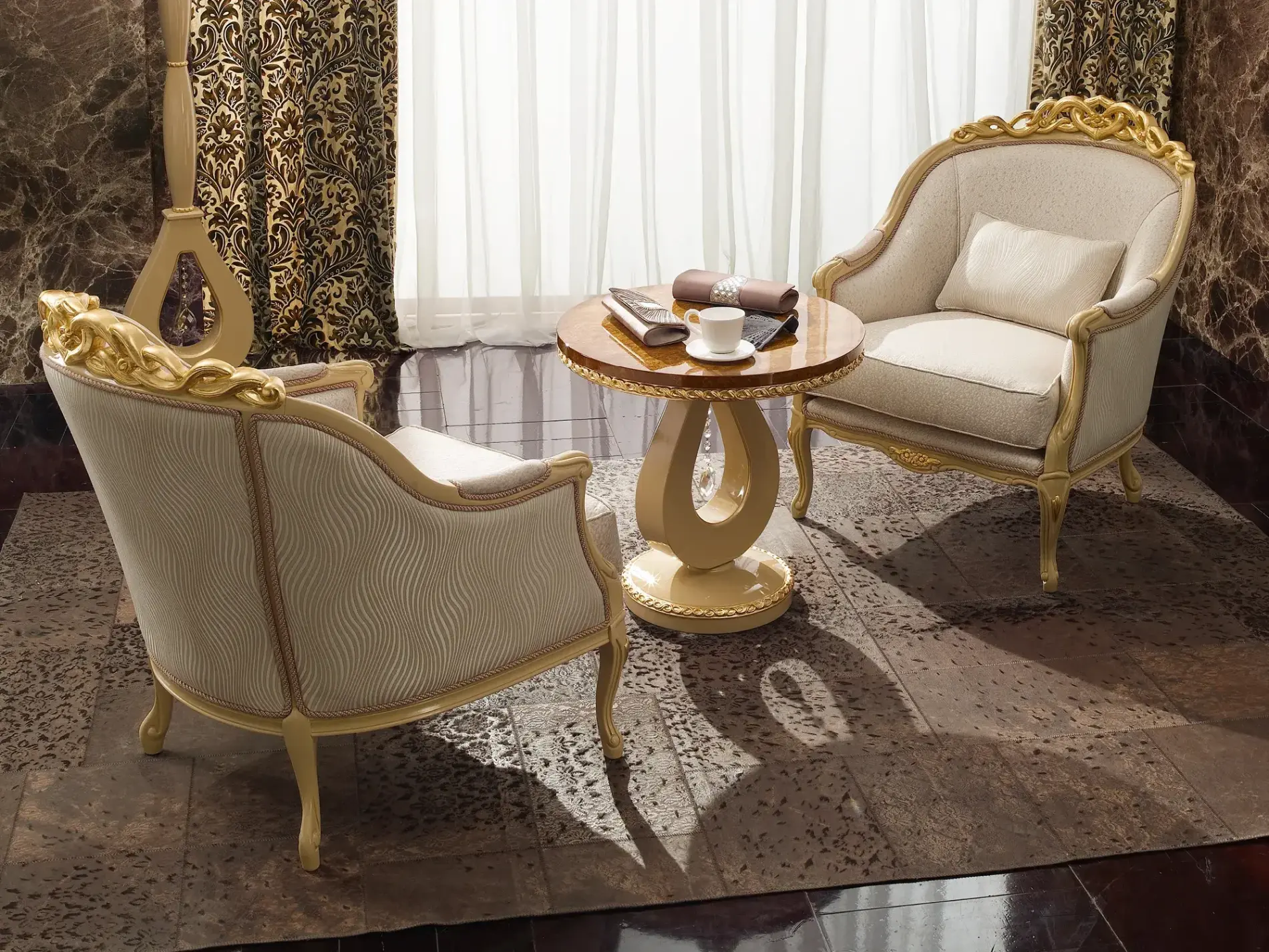 Harmony luxe stoel met armleuningen