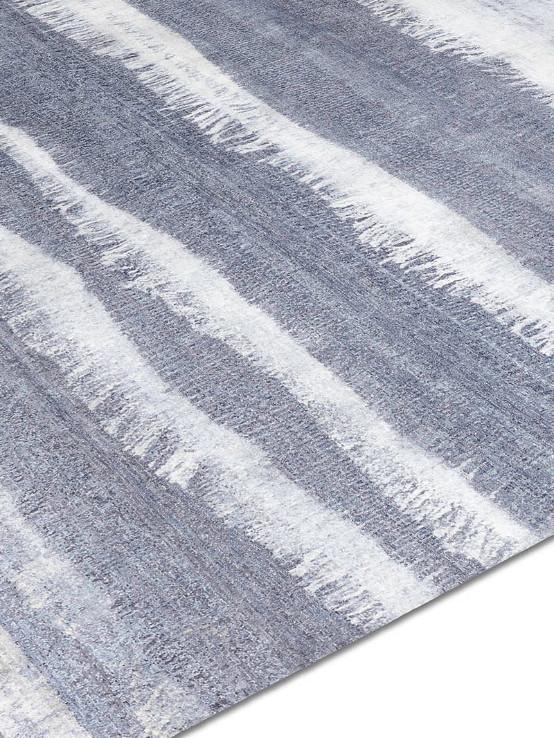 Blue / Grey handgemaakt luxe tapijt | Maat: 250 × 300 cm