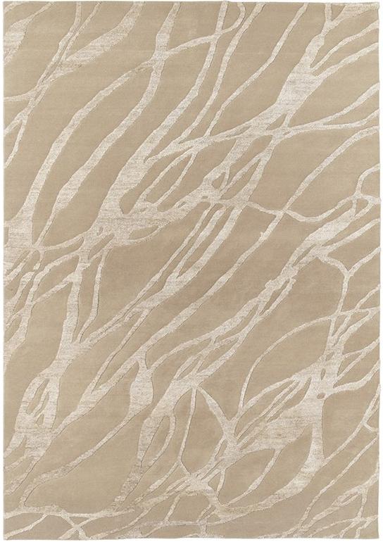 Tapis moderne noué à la main beige | Taille: 250 × 300 cm