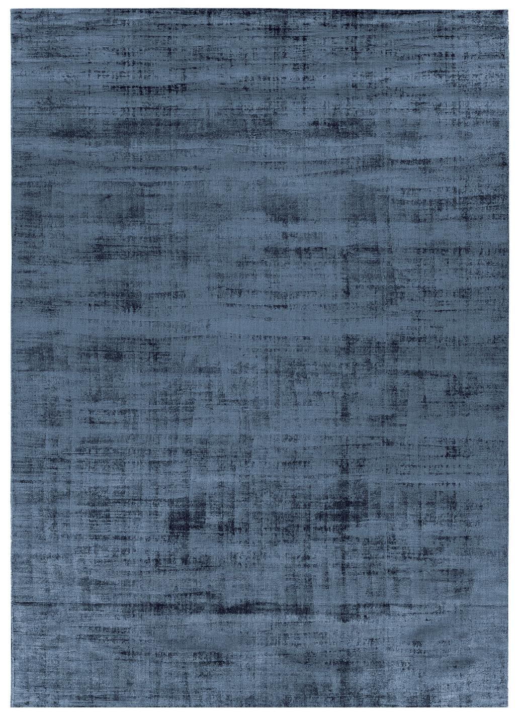 Tapis en soie de banane Night Blue | Taille: 250 × 300 cm