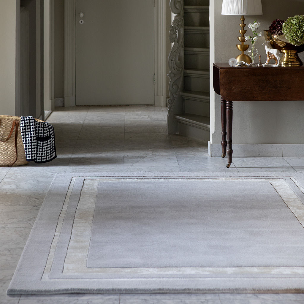 Redbrook zilver vloerkleed | Maat: 250 × 350 cm