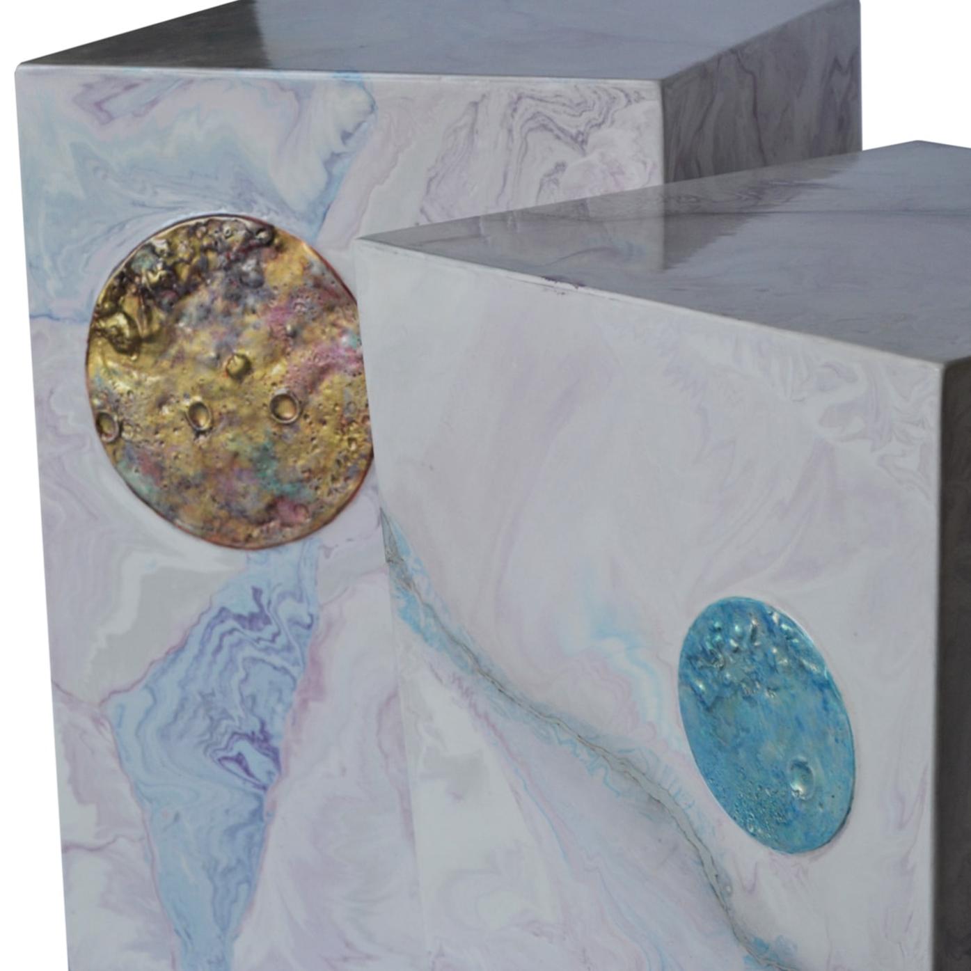 Table d'appoint Blue and Pink