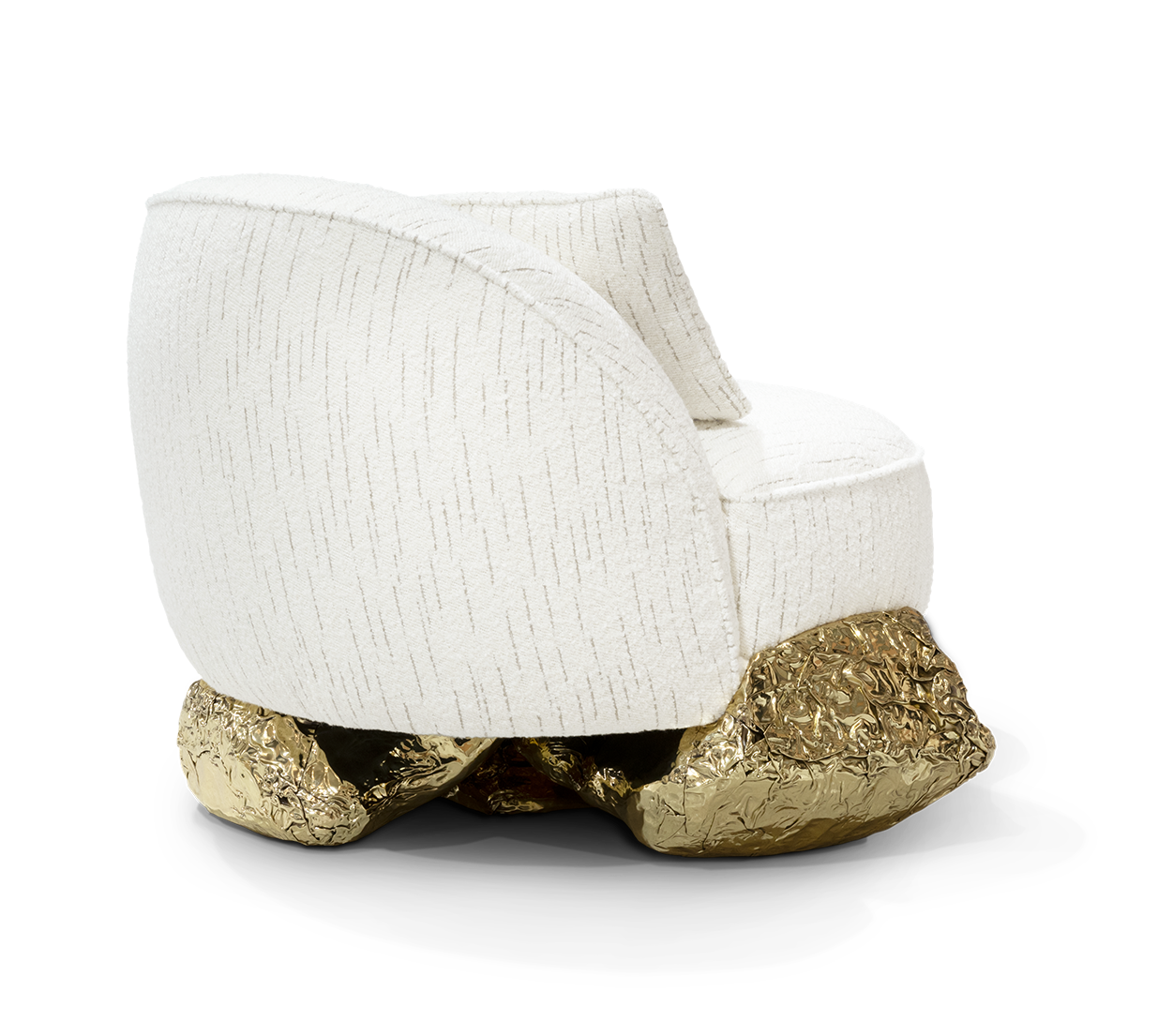 Fauteuil blanc Angora