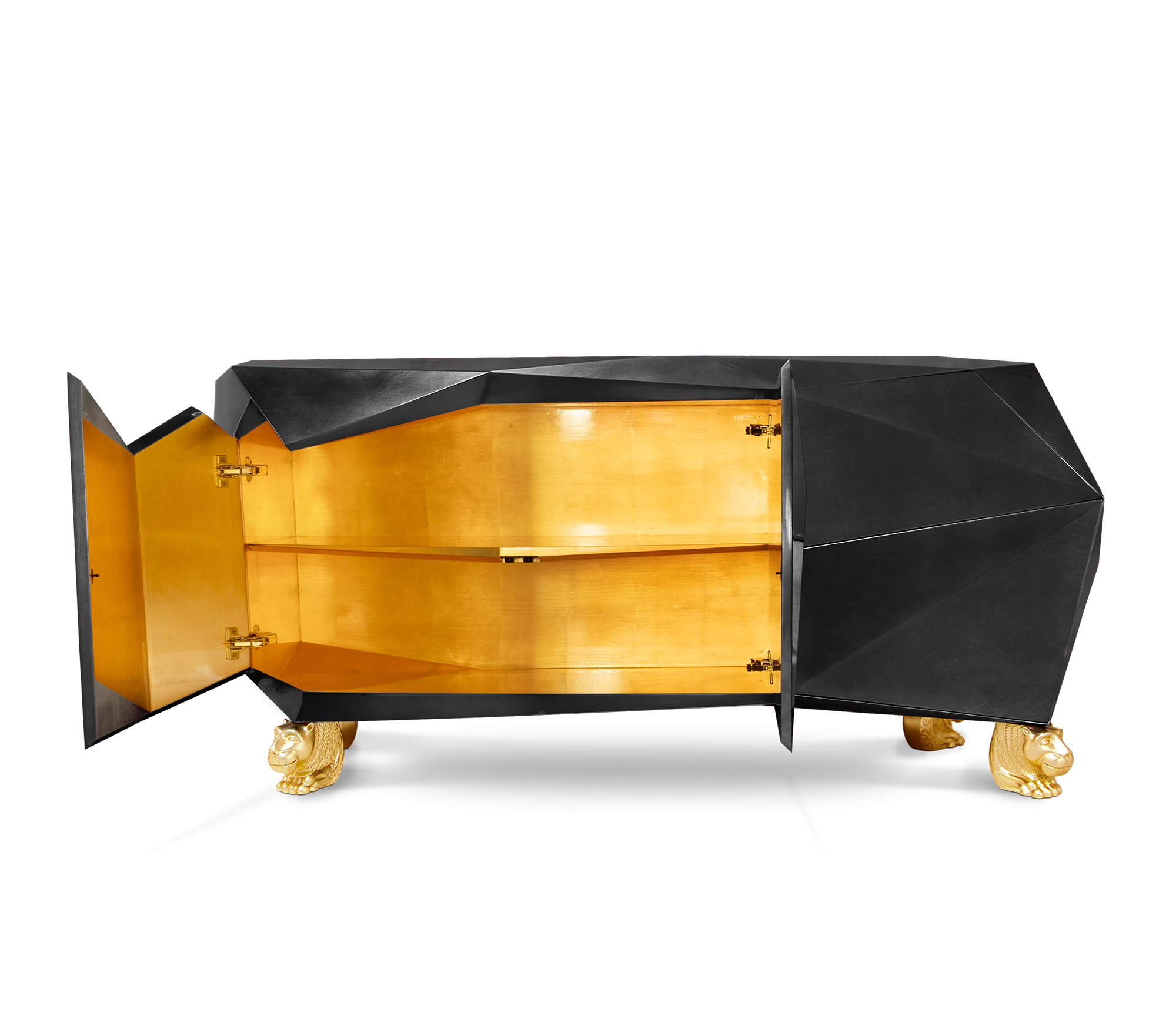 Prism zwart dressoir
