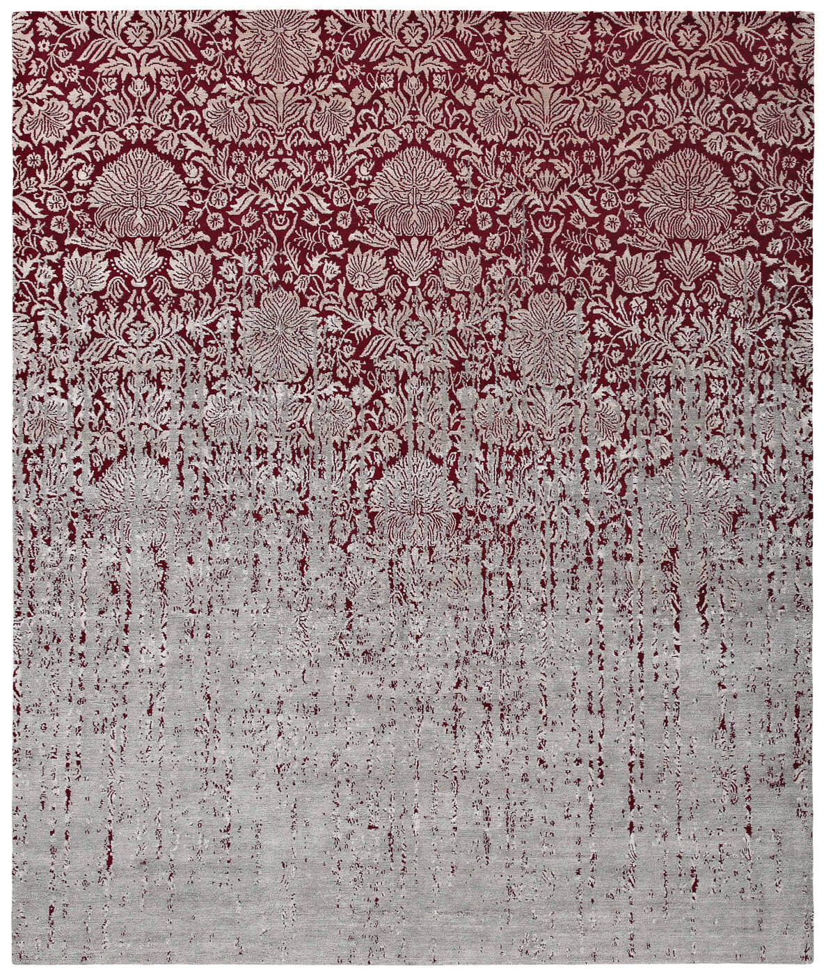 Tapis Verona Vendetta rouge gris | Taille: 400 × 500 cm