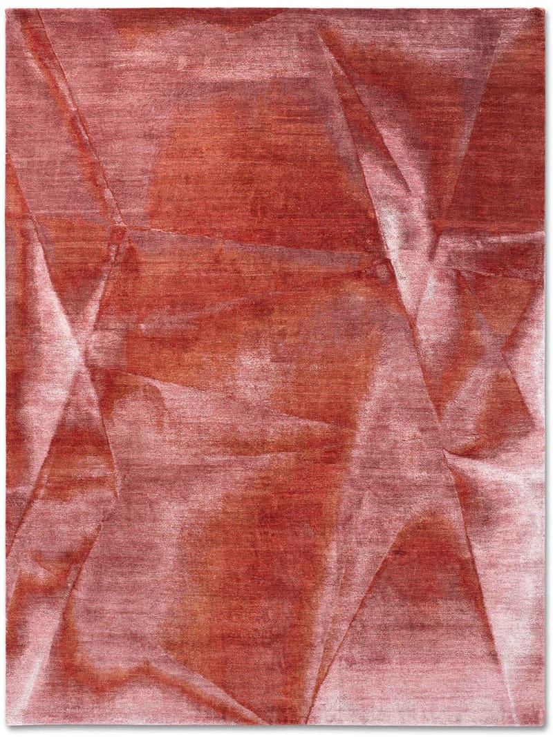Tapis noué à la main Rouille