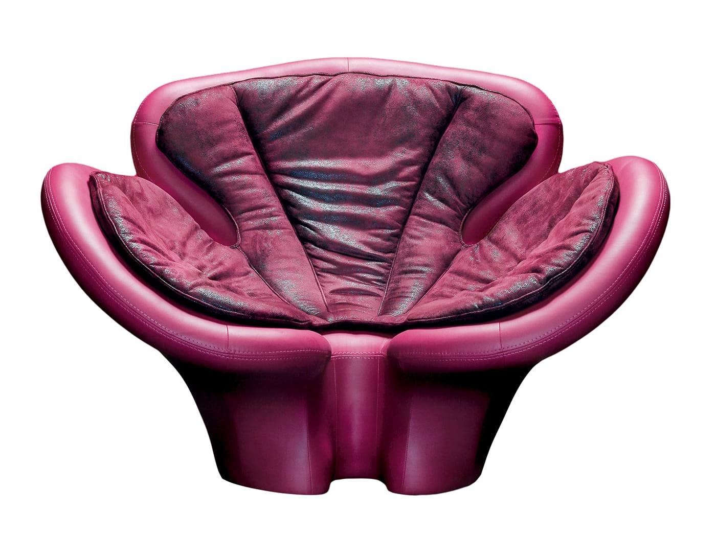 Fauteuil magenta Pansé