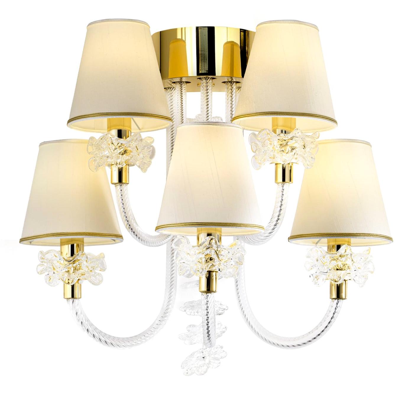 Elegante Murano glazen wandlamp