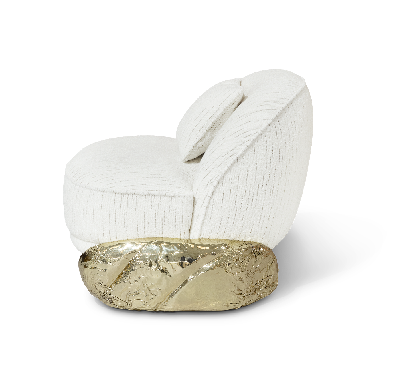 Fauteuil blanc Angora II