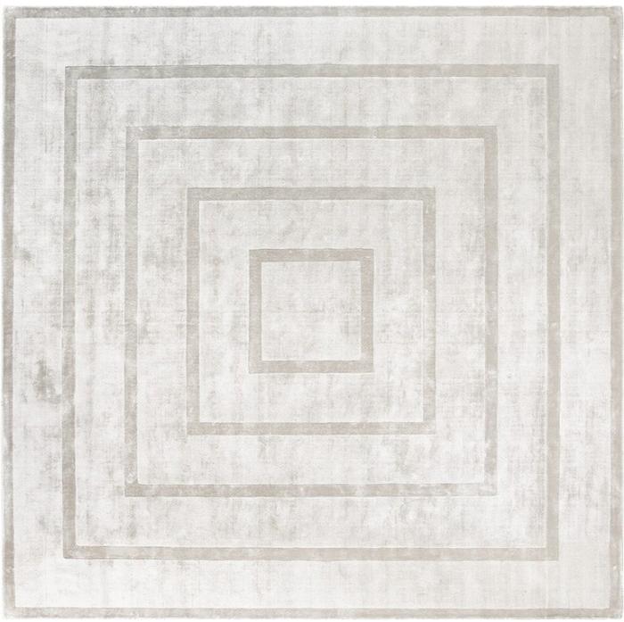 Domino tencel zilver tapijt | Maat: 200 × 300 cm