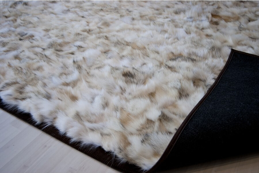 Tapis en fourrure Wolf | Taille: 210 × 210 cm