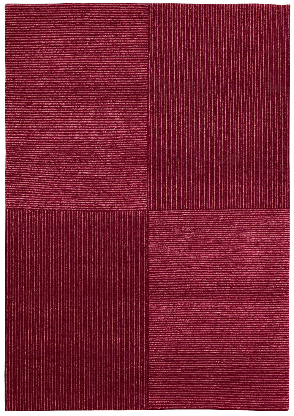 Tapis Vario 1 rouge foncé | Taille: 200 × 300 cm