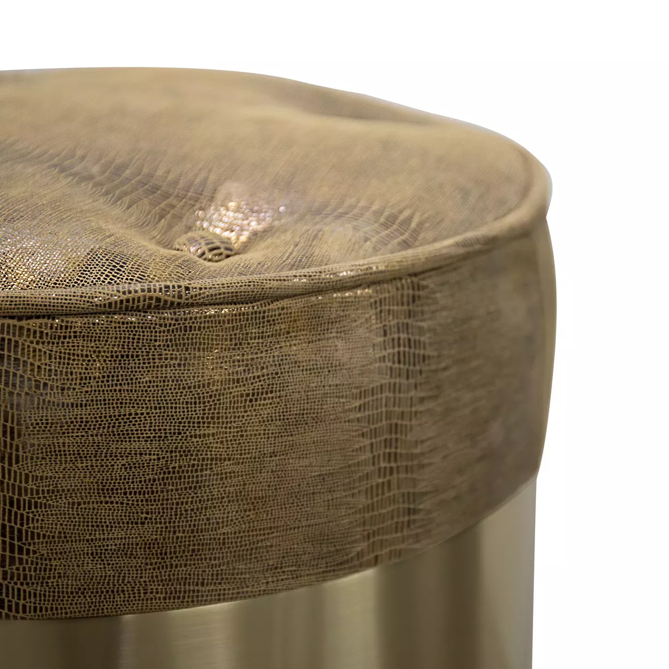 Tabouret Olivia en cuir