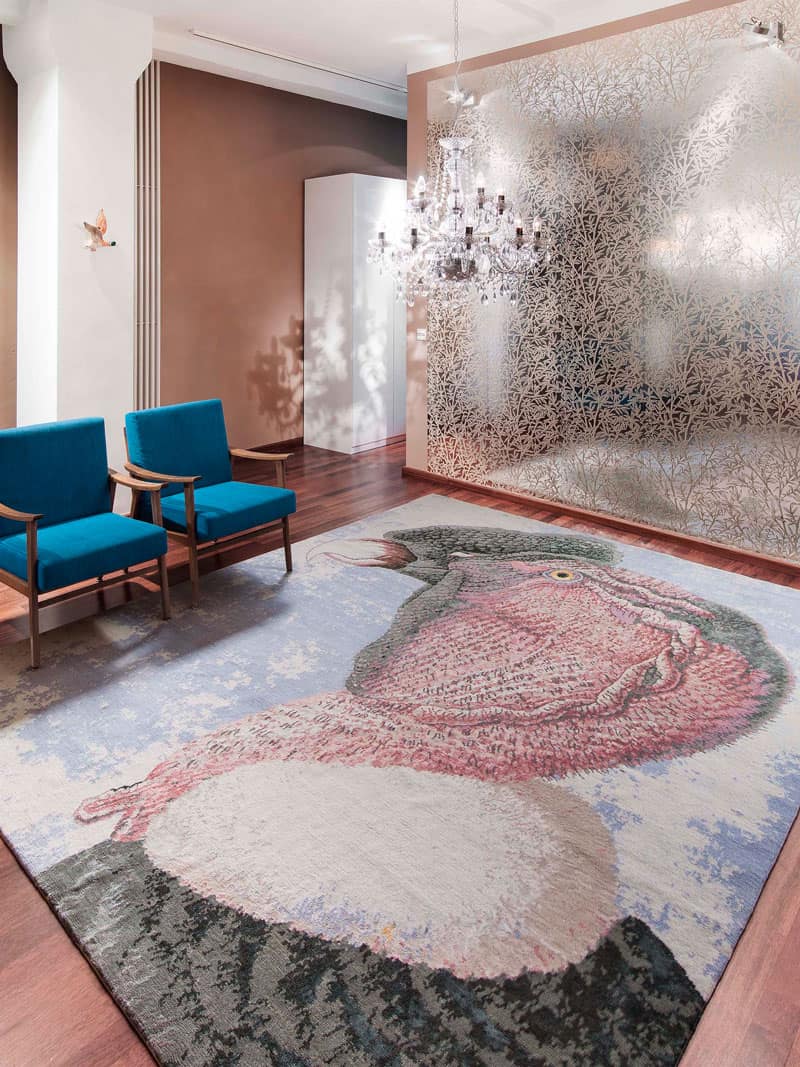 Tapis tissé main Big Bird