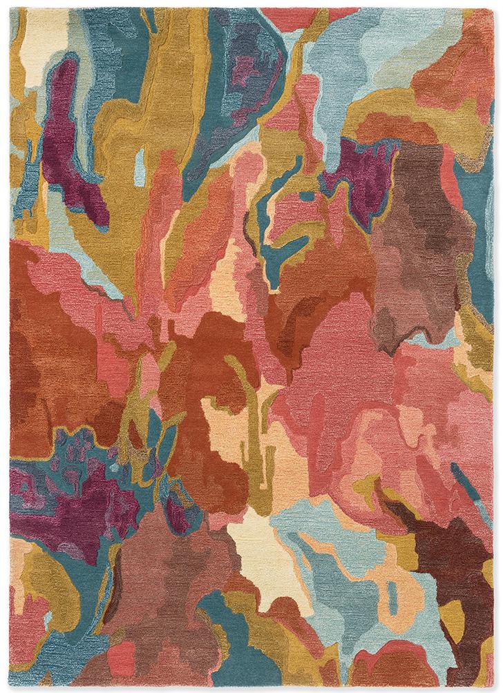 Foresta rozenhout/bosbes tapijt | Maat: 140 × 200 cm