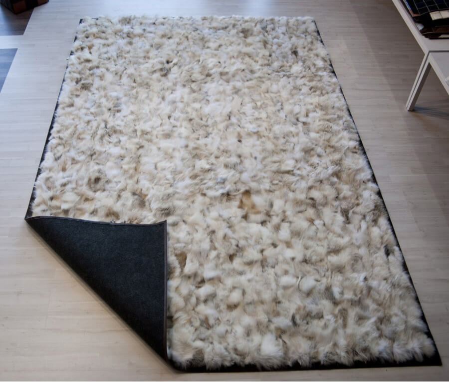 Tapis en fourrure Wolf | Taille: 210 × 210 cm