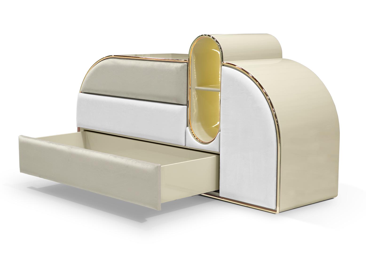 Commode triple Barbe à papa