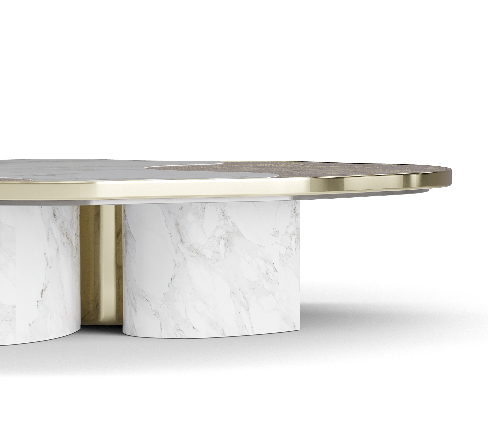 Athena goud marmer & goud tafelset