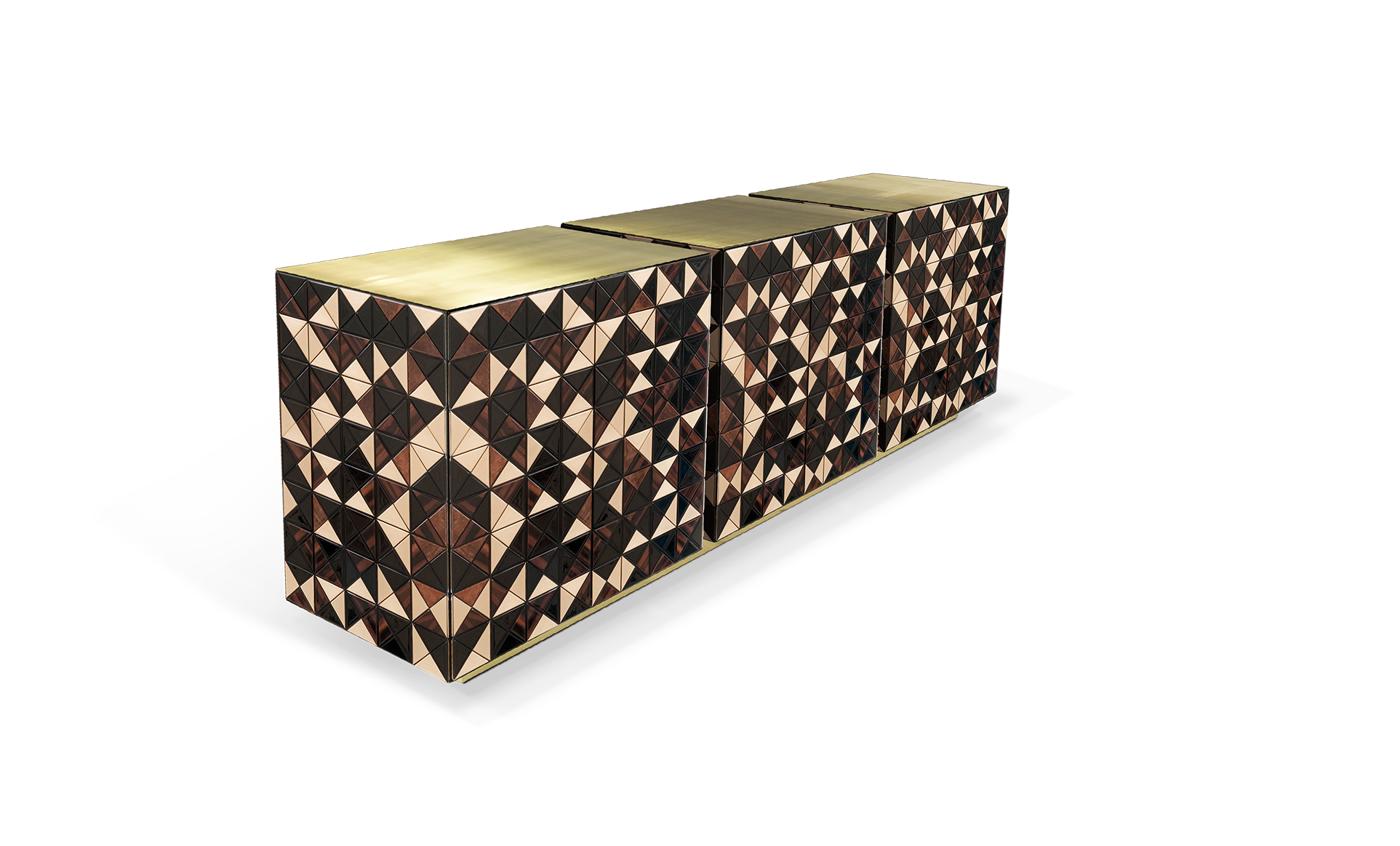 Buffet Mosaic en noyer