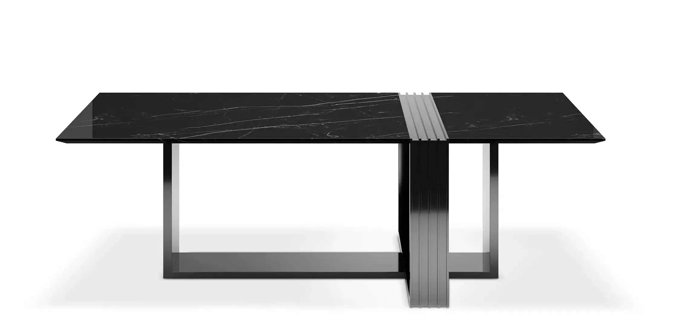 Table à manger noire Whirlwind
