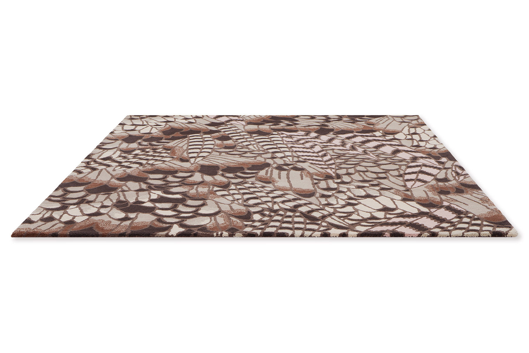Feathers naturel tapijt | Maat: 250 × 350 cm