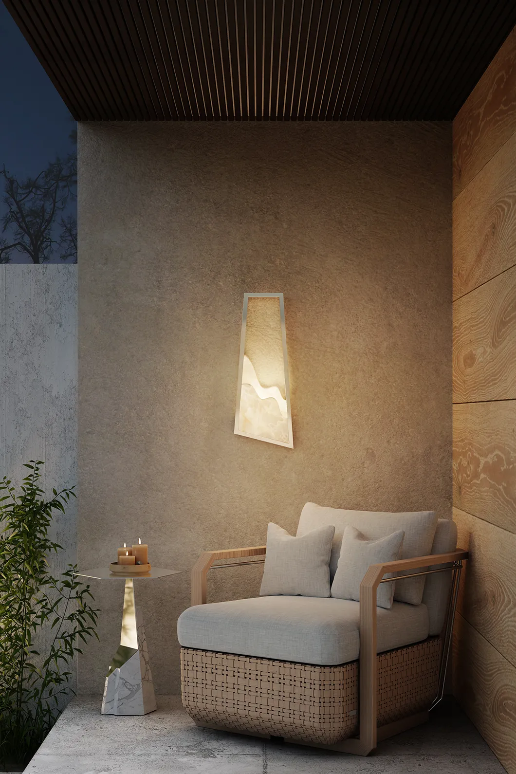Grand Aura buiten wandlamp