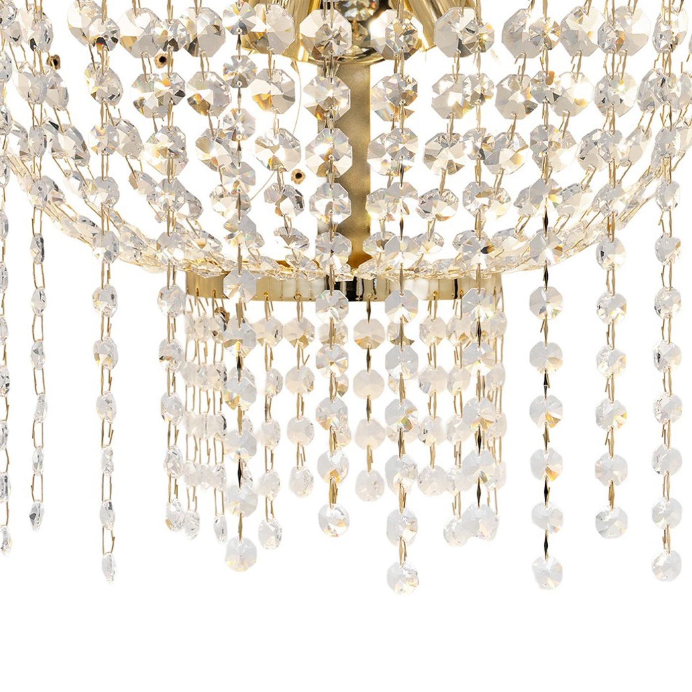 Empire kristallen wandlamp