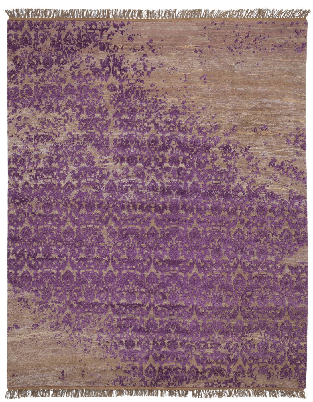 Tapis Roma Radi Raved violet gris | Taille: 400 × 500 cm