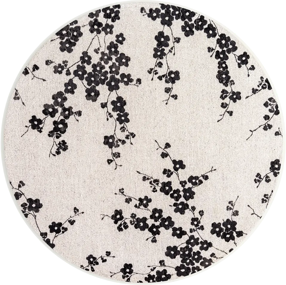 Tapis rond Petal Dew | Taille: Ø 240 cm