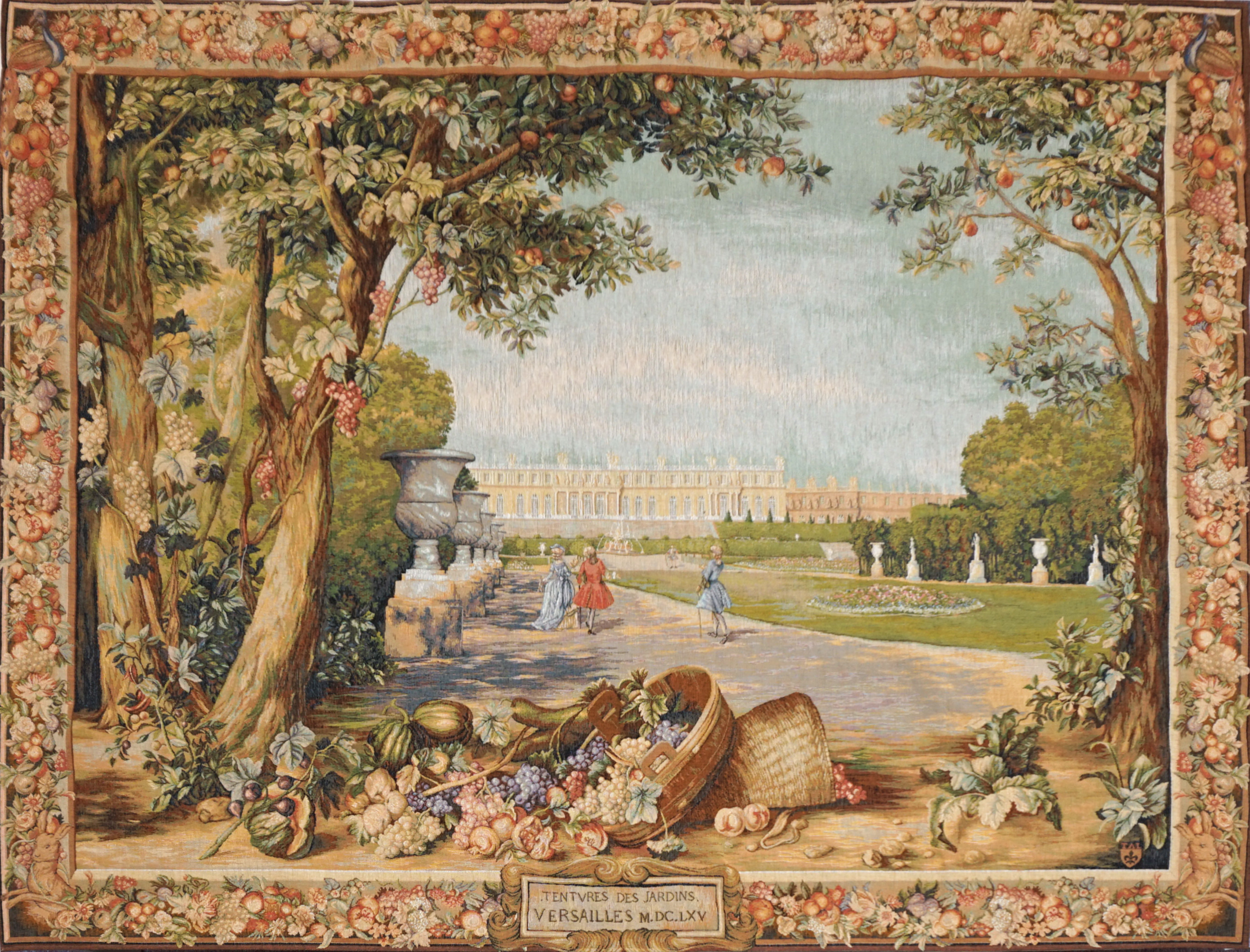 Tapisserie murale Versailles fleuri | Taille: 150 × 200 cm