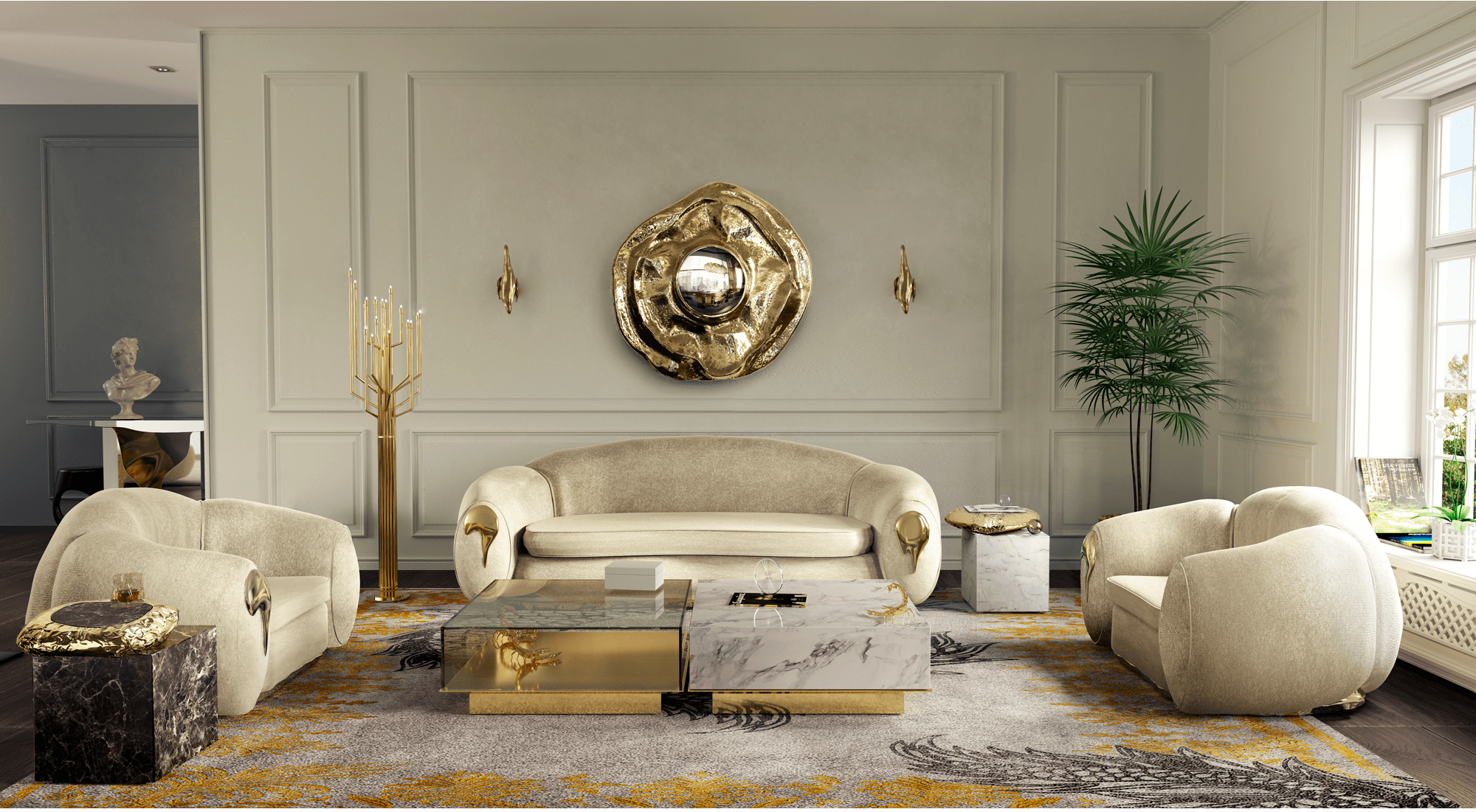 Ensemble double de tables centrales Evolution