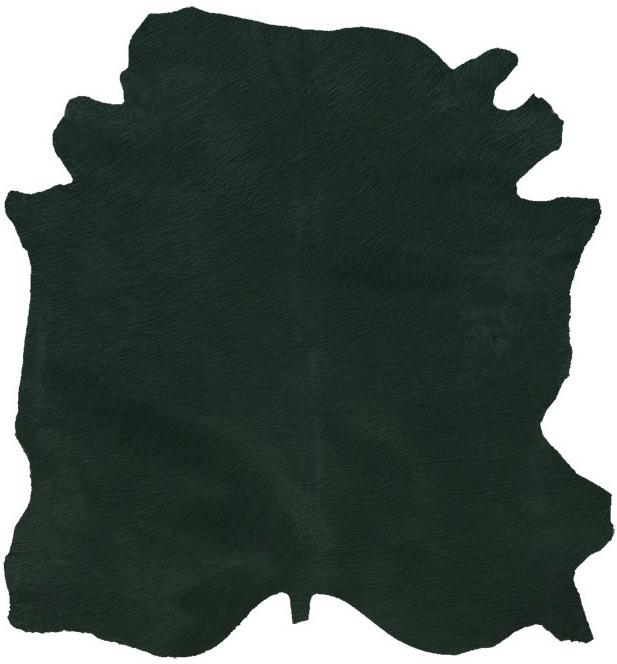 Peau de vache naturelle vert foncé | Taille: 200 × 240 cm