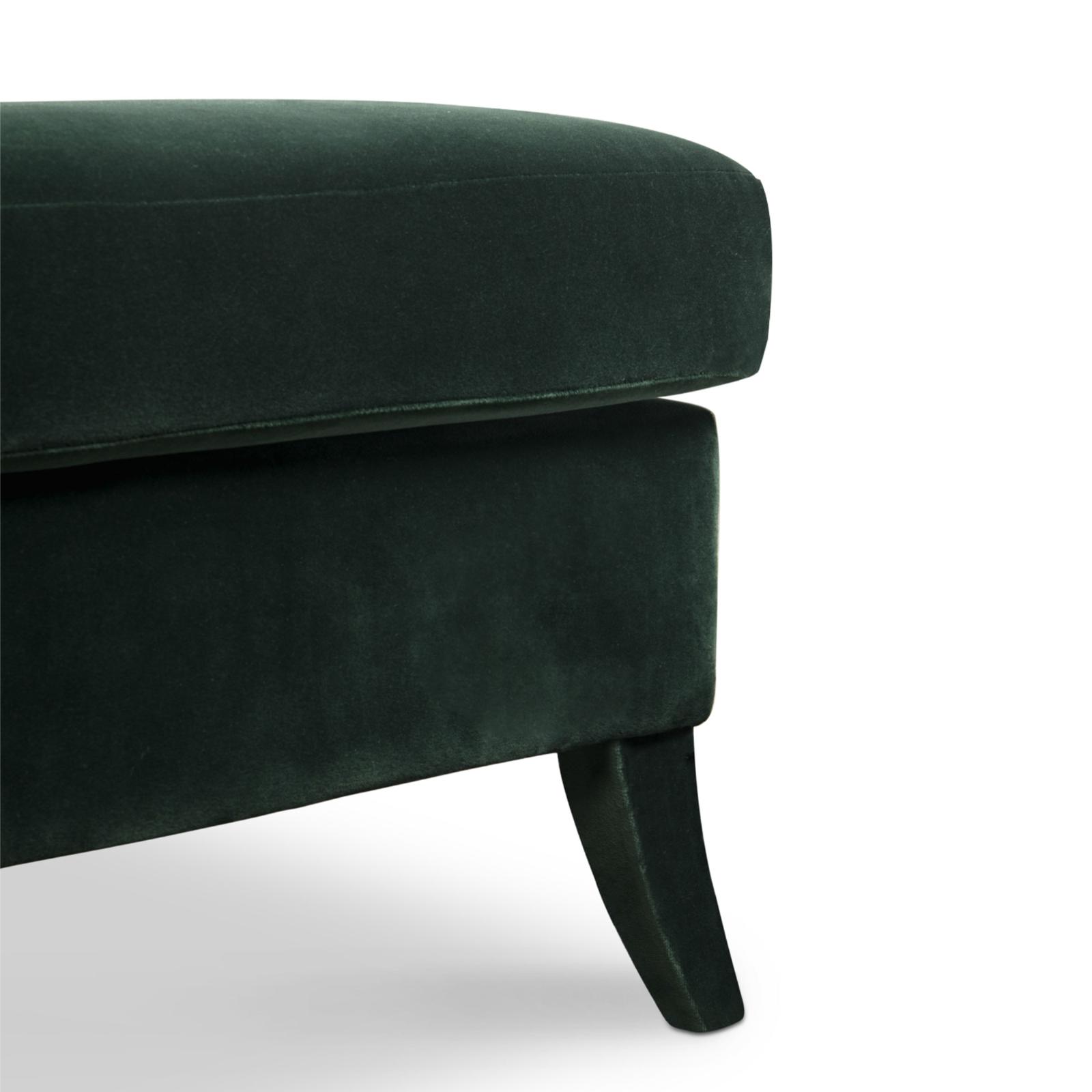 Chaise longue en velours peluche