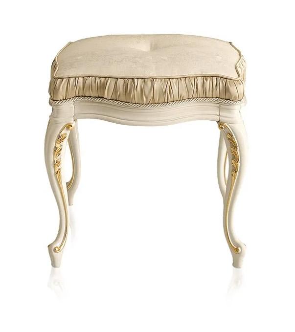Tabouret classique beige/or