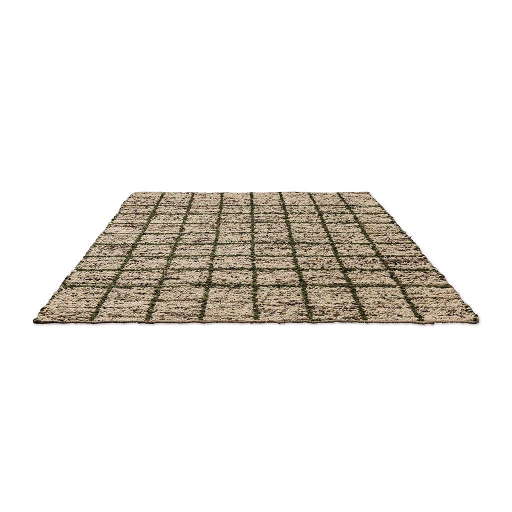 Craft Jack jagergroen ambachtelijk vloerkleed | Maat: 200 × 280 cm