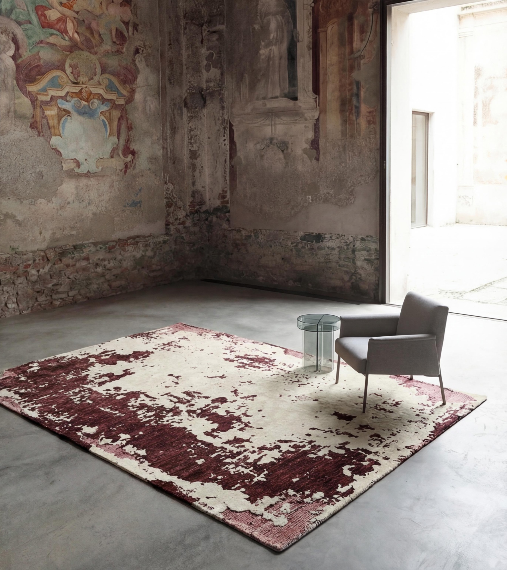 Tapis Wine Weathered Canvas