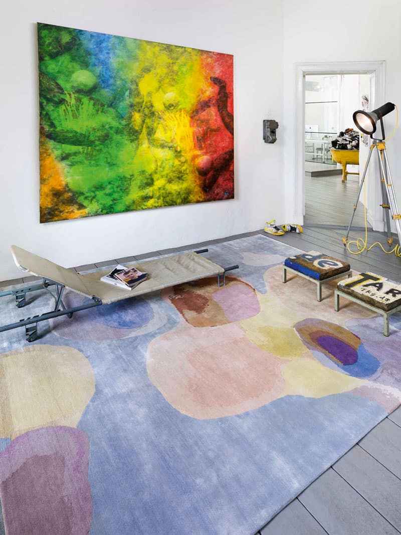 Tapis de luxe fait main Pastel