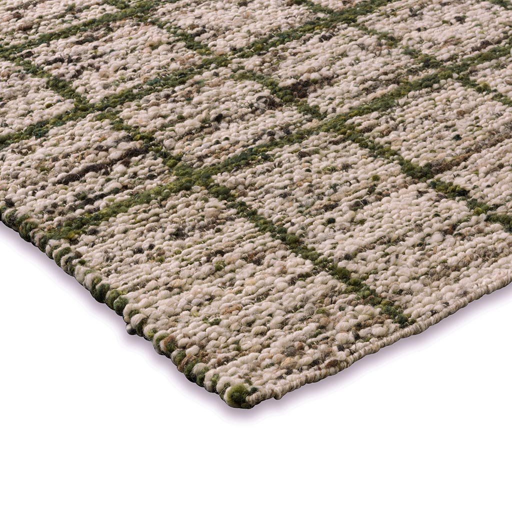 Craft Jack jagergroen ambachtelijk vloerkleed | Maat: 200 × 280 cm