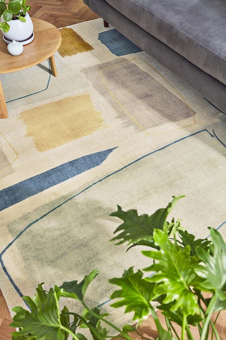 Tapis Composition papaye