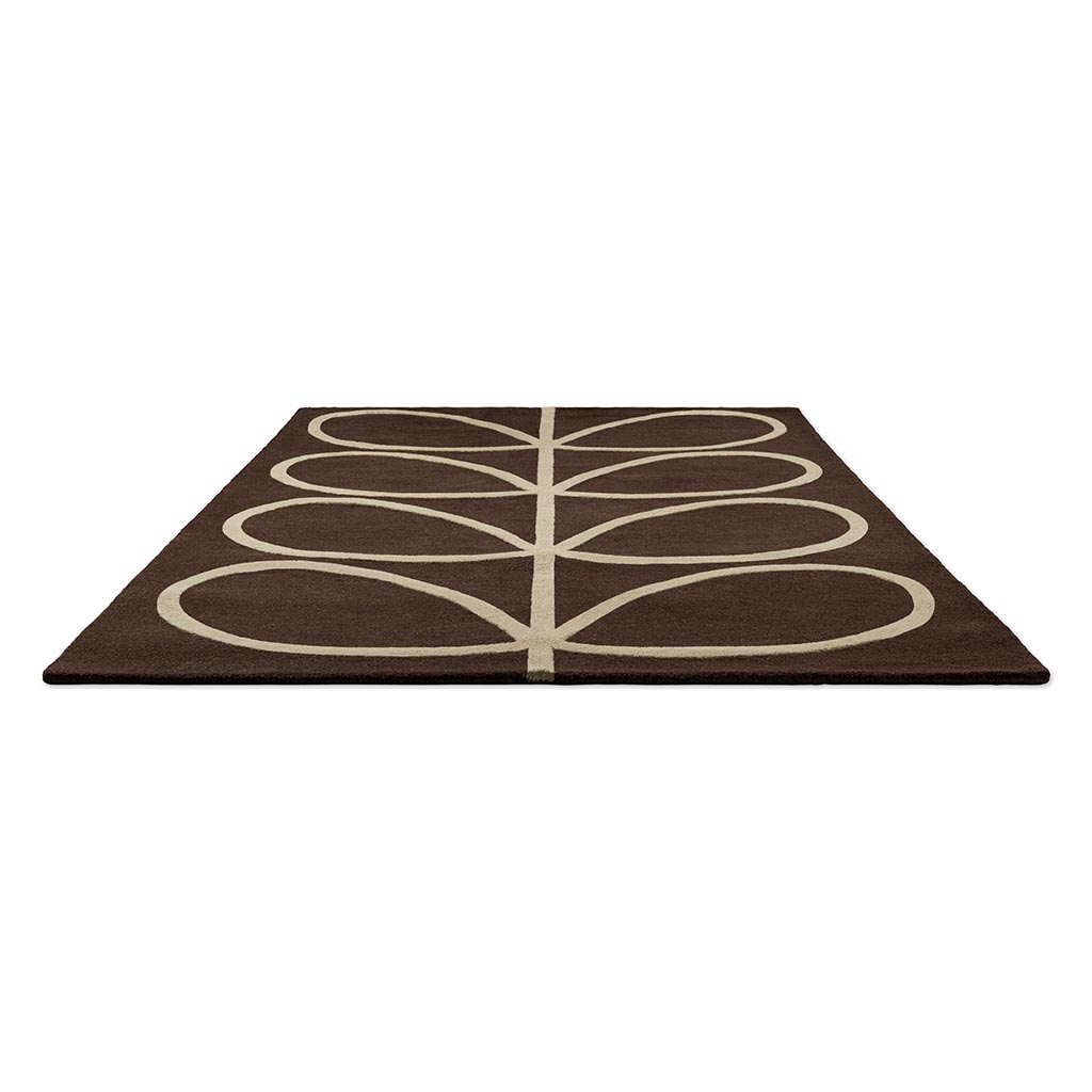 Giant Linear Stem Walnut premium vloerkleed