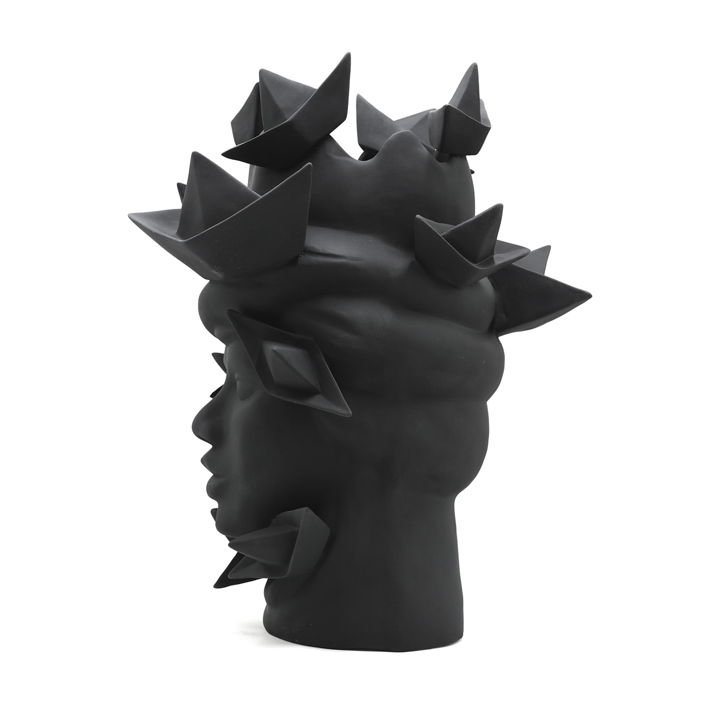 Sculpture gris foncé Moorkop