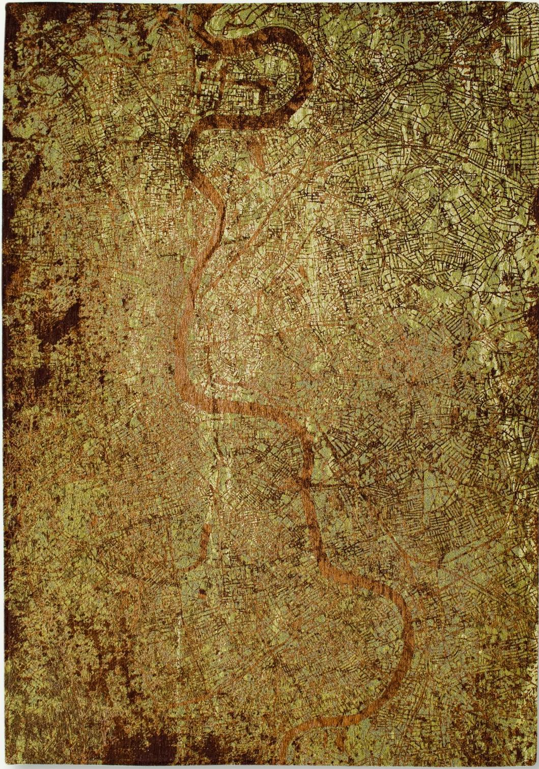 Green On Fire tapijt | Maat: 240 × 340 cm